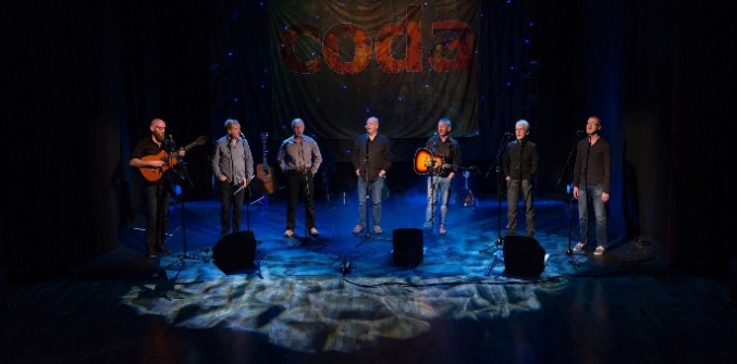 Coda singing on stage at Westport Town Hall Theatre 